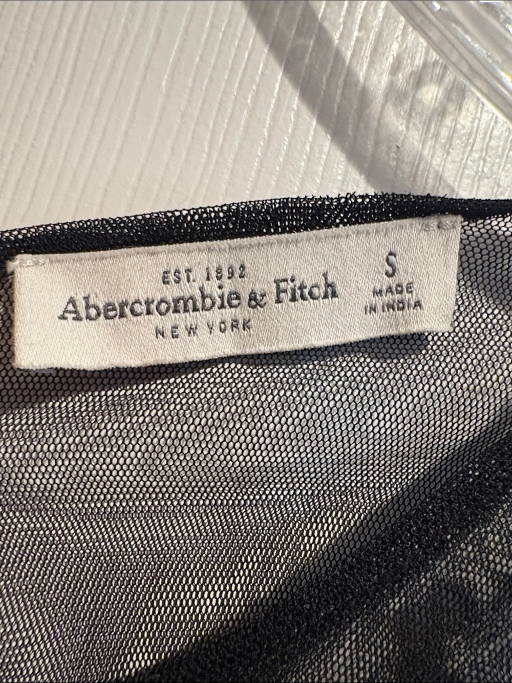 Abercrombie & Fitch Black Sheer Lace Babydoll Dress - Picture 4 of 6